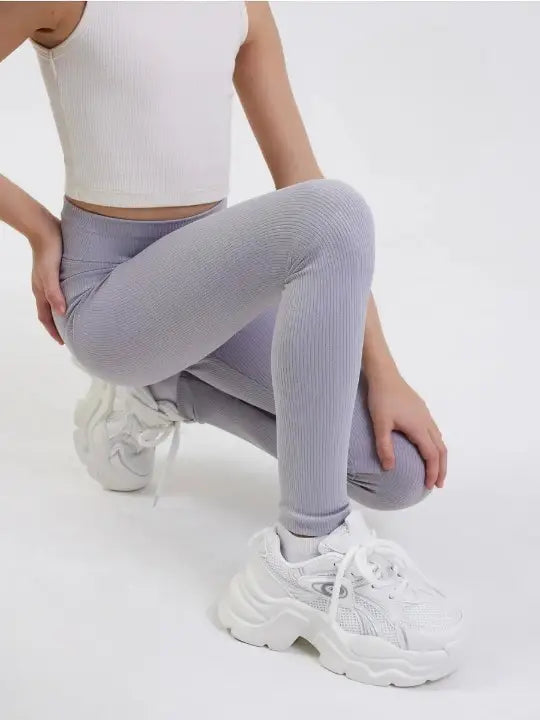 Legging Fille Doublé Polaire Gris bleu / S 2-4 ans