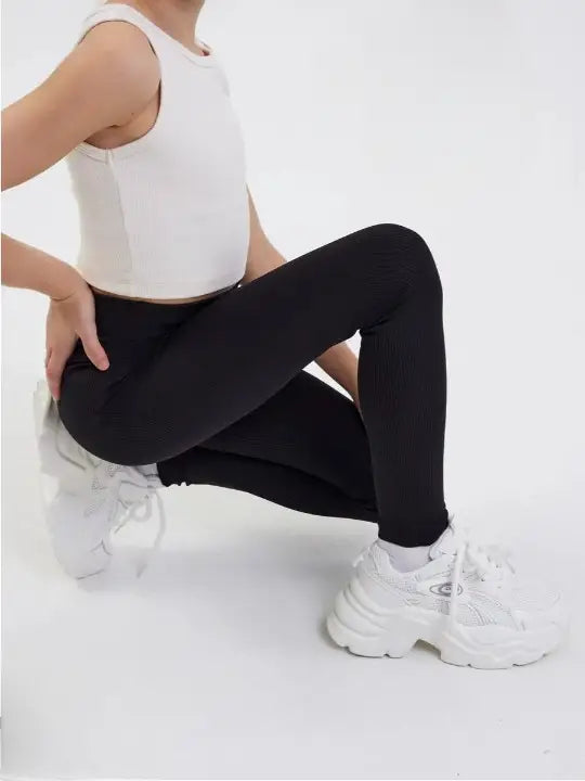 Legging Fille Doublé Polaire Noir / S 2-4 ans
