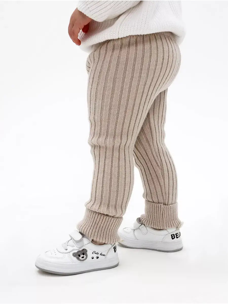 Legging Polaire Bébé M (6-12 MOIS) / Beige