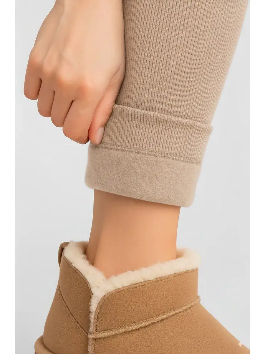 Legging Polaire Beige
