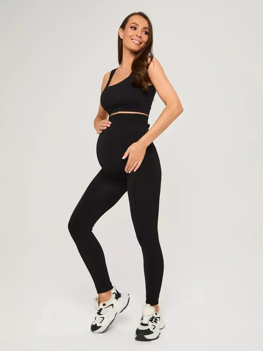 Legging Polaire Grossesse Noir / M
