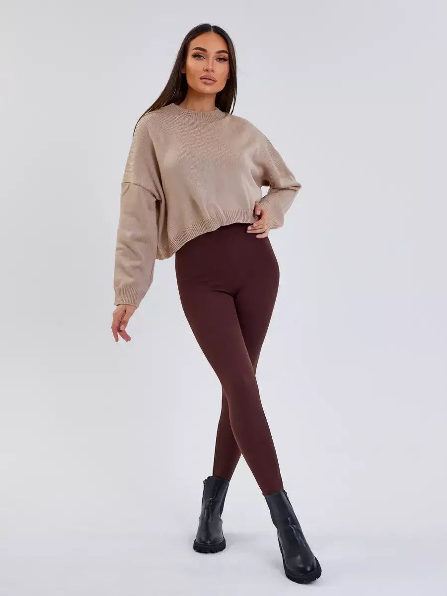 Legging Polaire Marron