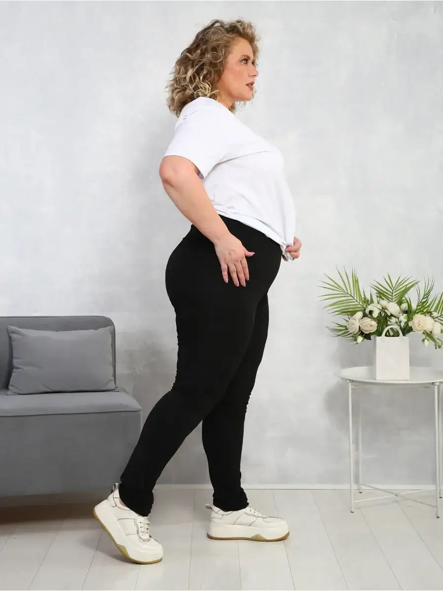 Legging Polaire Taille Haute Noir / L