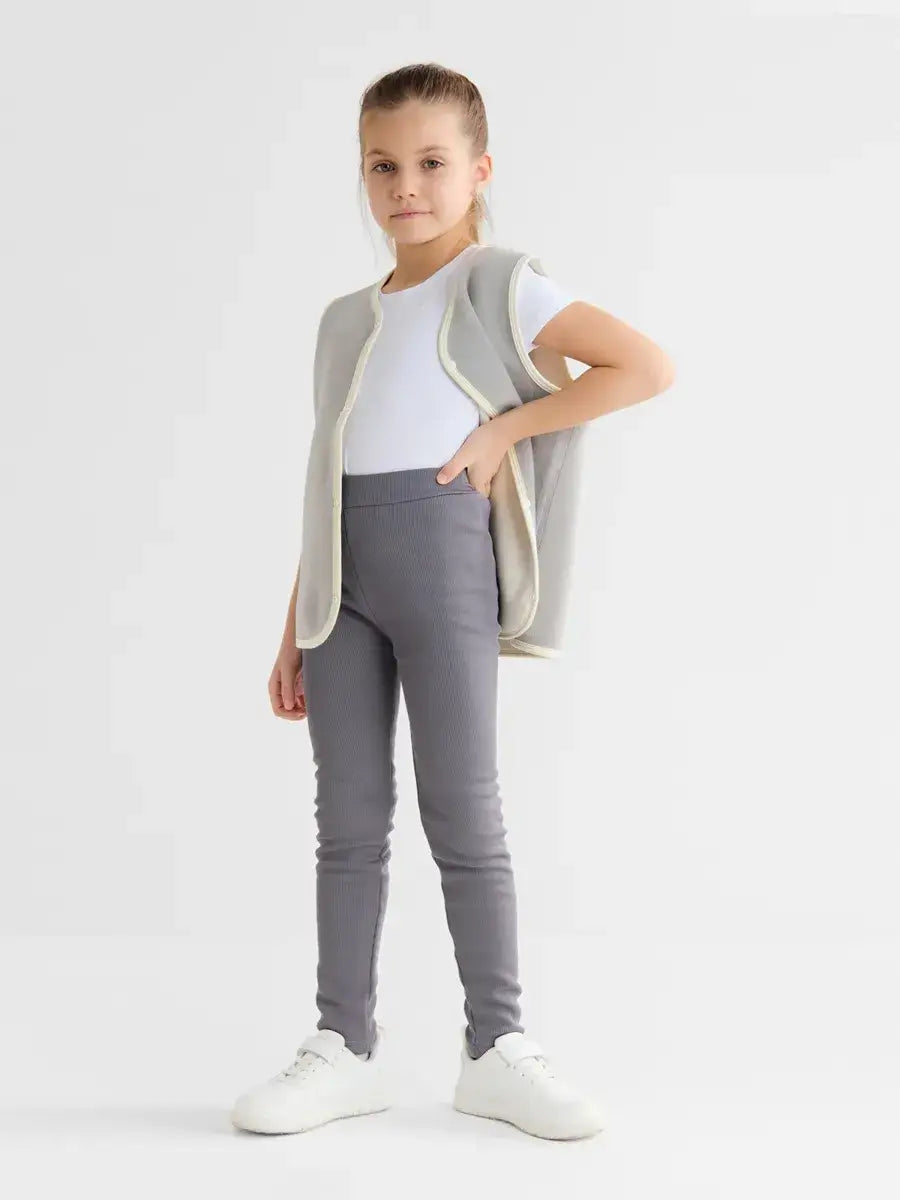 Legging Thermique Fille Gris / 2-3 ans