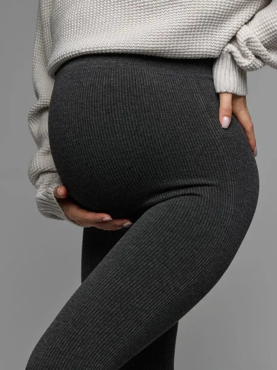 Legging Thermique Grossesse Noir gris / M