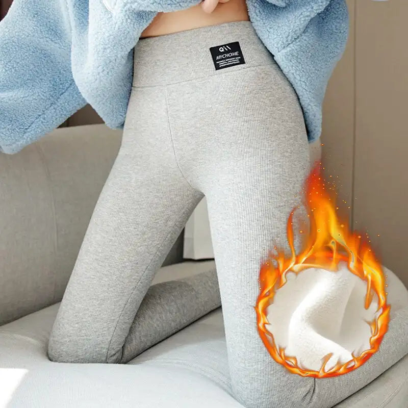 Foucome Legging de maternité doublé en polaire avec poches sur le ventre  pour femme - Pantalon de yoga chaud pour l'hiver, gris, S : : Mode
